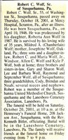 Wolf, RobertC,Sr